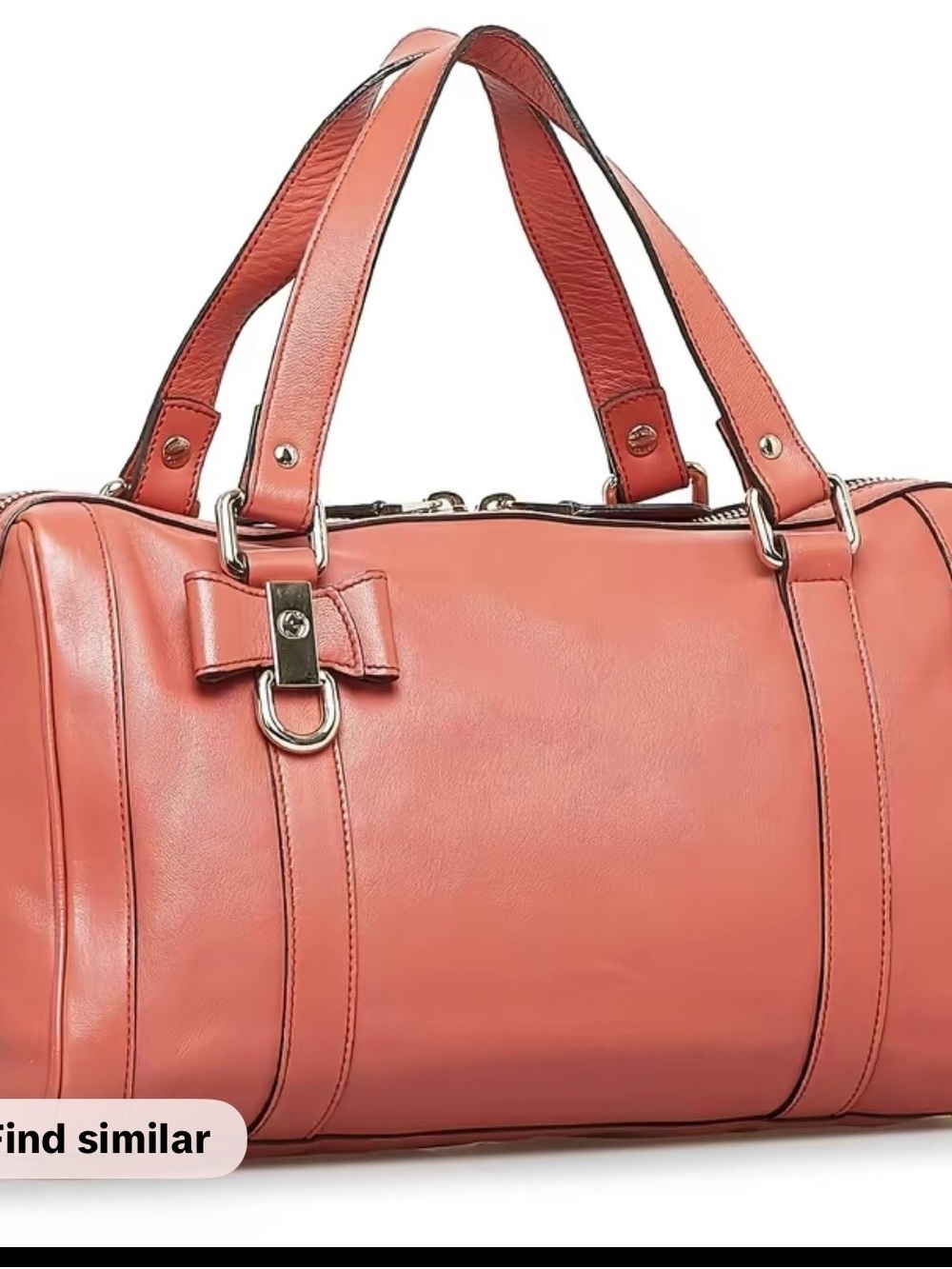 Gucci Coral Leather Shoulder Bag